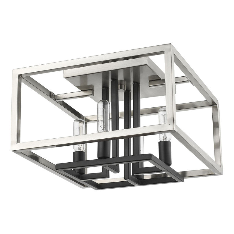 Z-Lite 456F - Quadra 4 Light 13" Flush Mount