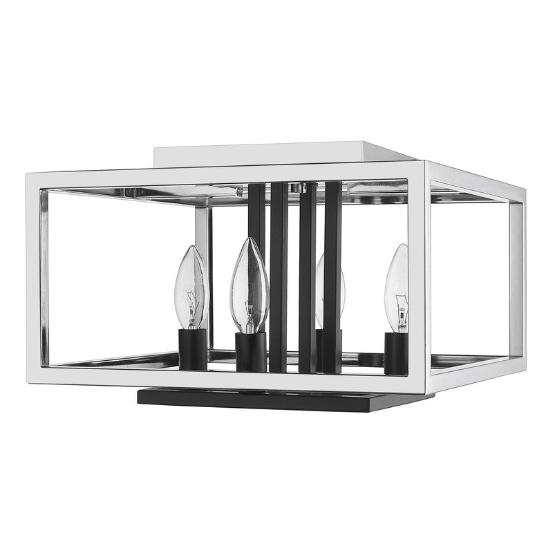 Z-Lite 456F - Quadra 4 Light 13" Flush Mount