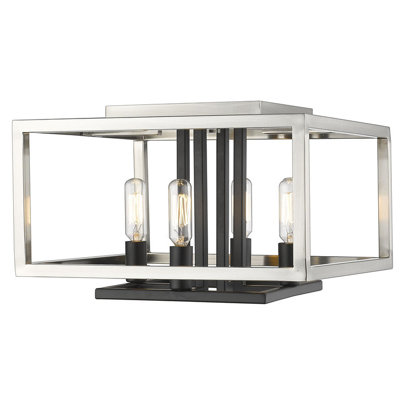 Z-Lite 456F - Quadra 4 Light 13" Flush Mount