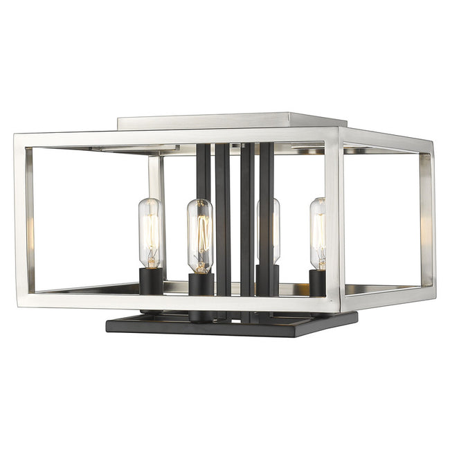 Z-Lite 456F - Quadra 4 Light 13" Flush Mount