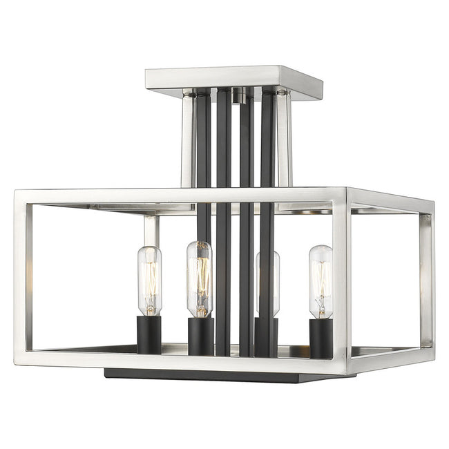 Z-Lite 456SF - Quadra 4 Light 13" Flush Mount