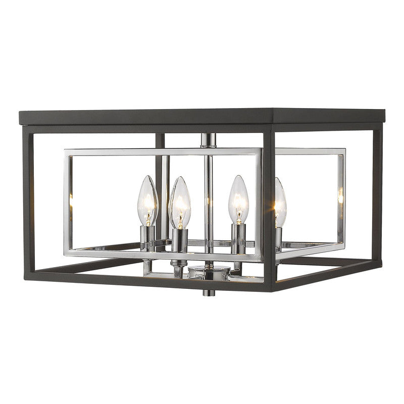 Z-Lite 457F - Euclid 4 Light 15" Flush Mount