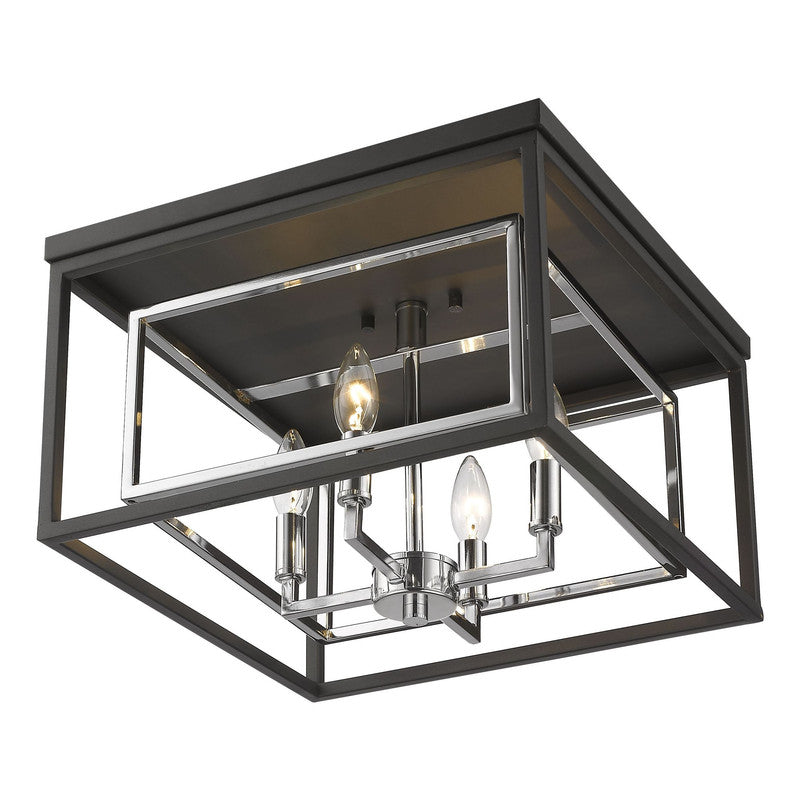 Z-Lite 457F - Euclid 4 Light 15" Flush Mount