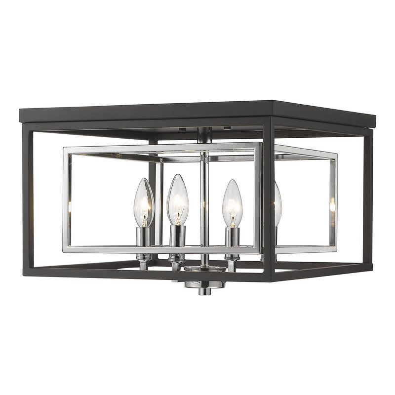 Z-Lite 457F - Euclid 4 Light 15" Flush Mount