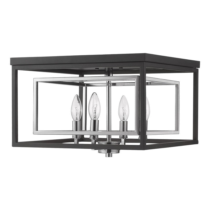 Z-Lite 457F - Euclid 4 Light 15" Flush Mount