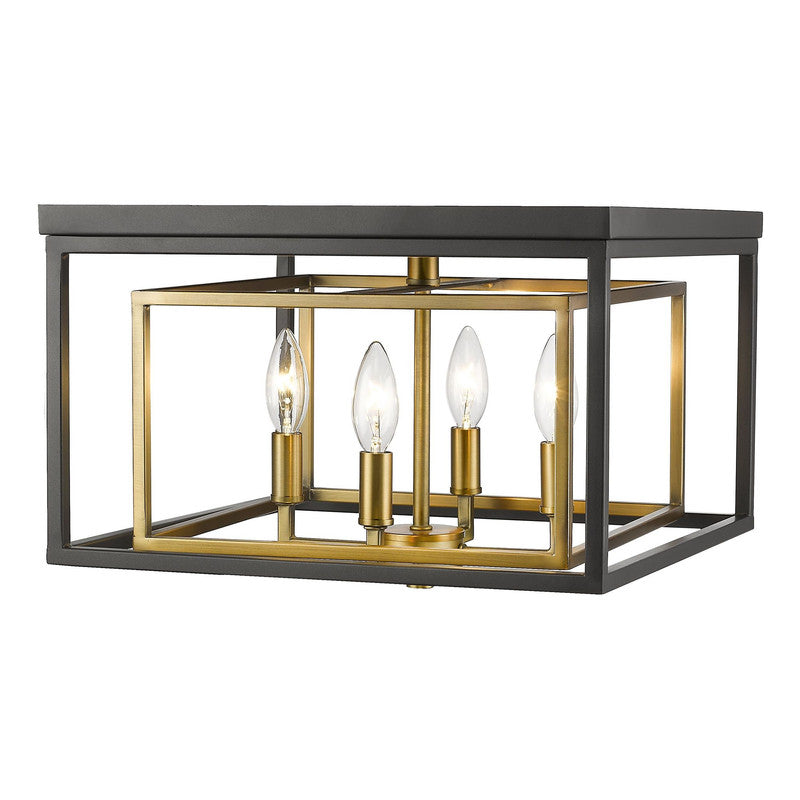 Z-Lite 457F - Euclid 4 Light 15" Flush Mount