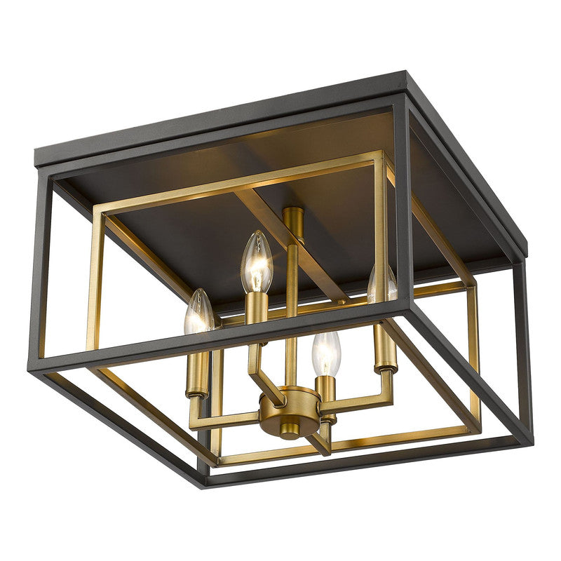 Z-Lite 457F - Euclid 4 Light 15" Flush Mount