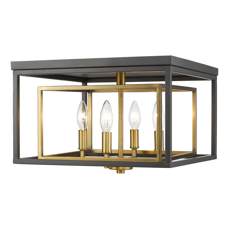 Z-Lite 457F - Euclid 4 Light 15" Flush Mount