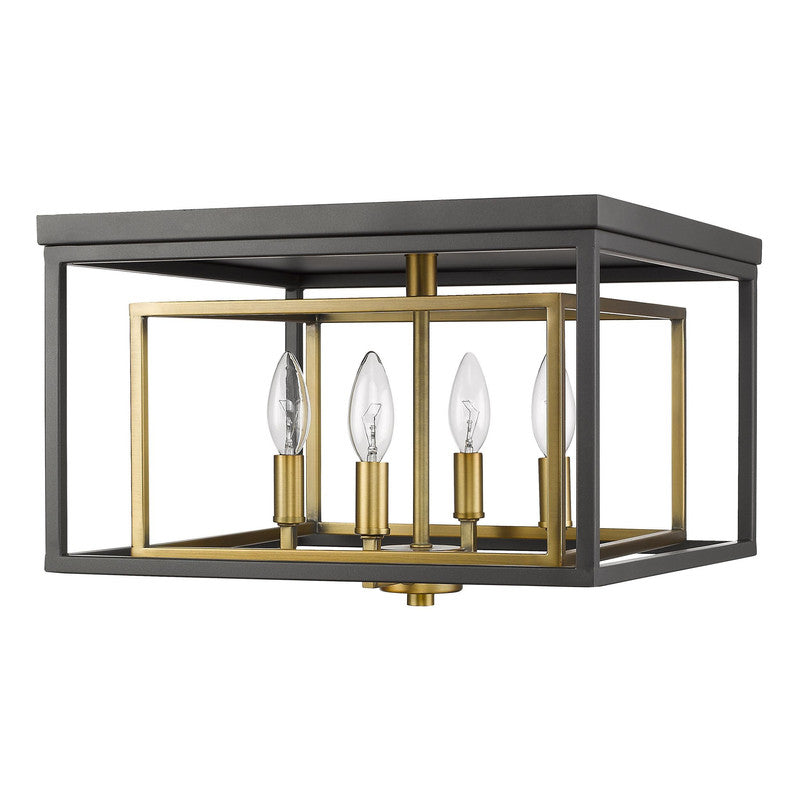 Z-Lite 457F - Euclid 4 Light 15" Flush Mount