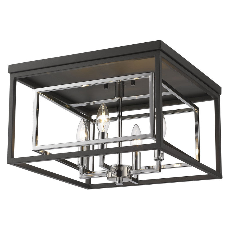 Z-Lite 457F - Euclid 4 Light 15" Flush Mount