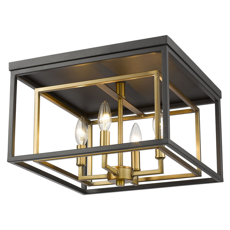 Z-Lite 457F - Euclid 4 Light 15" Flush Mount