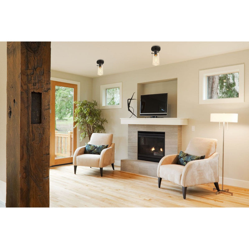 Z-Lite 471F1 - Delaney 1 Light 5" Flush Mount