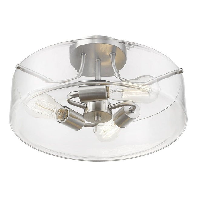 Z-Lite 471SF - Delaney 3 Light 15" Flush Mount