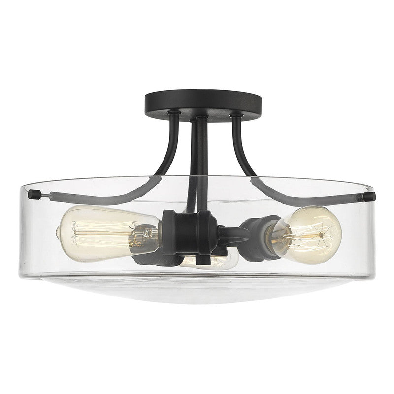 Z-Lite 471SF - Delaney 3 Light 15" Flush Mount