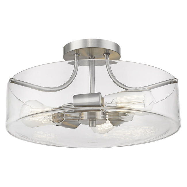 Z-Lite 471SF - Delaney 3 Light 15" Flush Mount