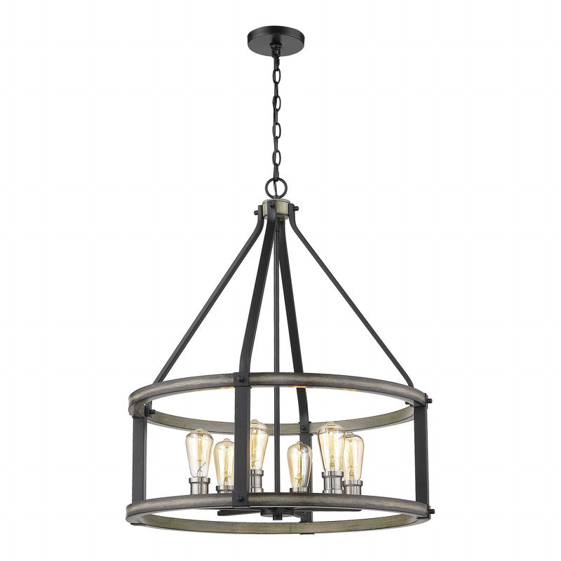 Z-Lite 472-6D - Kirkland 6 Light 25" Pendant