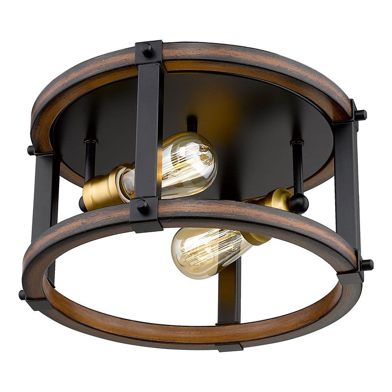 Z-Lite 472F2R - Kirkland 2 Light 13" Flush Mount