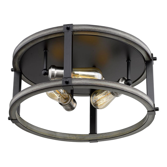 Z-Lite 472F3R - Kirkland 3 Light 16" Flush Mount