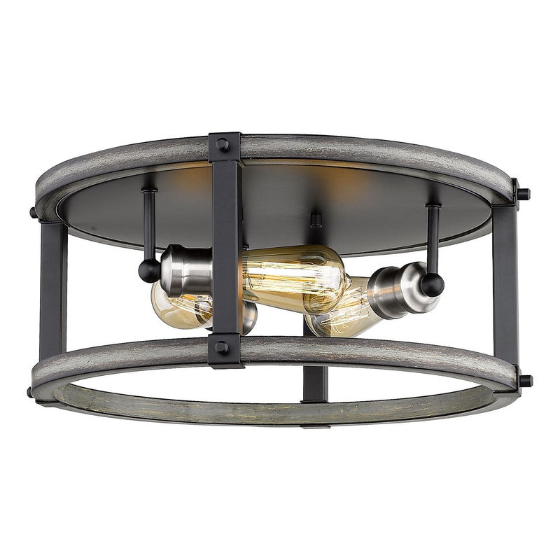 Z-Lite 472F3R - Kirkland 3 Light 16" Flush Mount