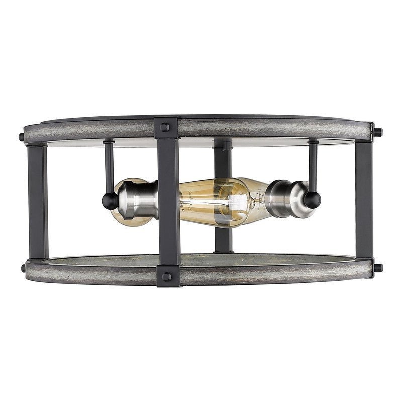 Z-Lite 472F3R - Kirkland 3 Light 16" Flush Mount