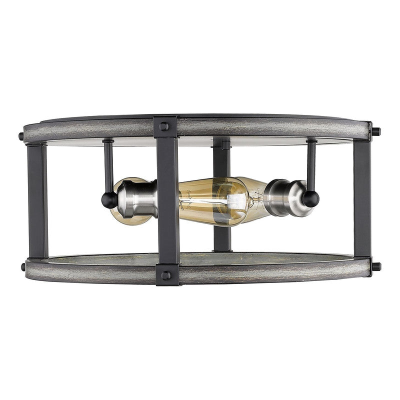 Z-Lite 472F3R - Kirkland 3 Light 16" Flush Mount