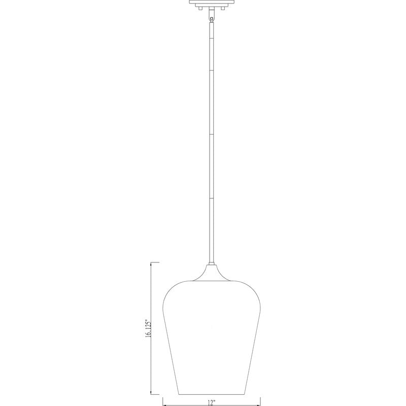 Z-Lite 473P12 - Joliet 1 Light 12" Pendant