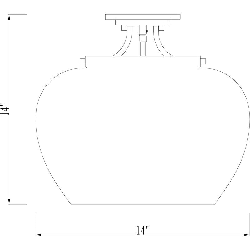 Z-Lite 473SF - Joliet 3 Light 16" Flush Mount