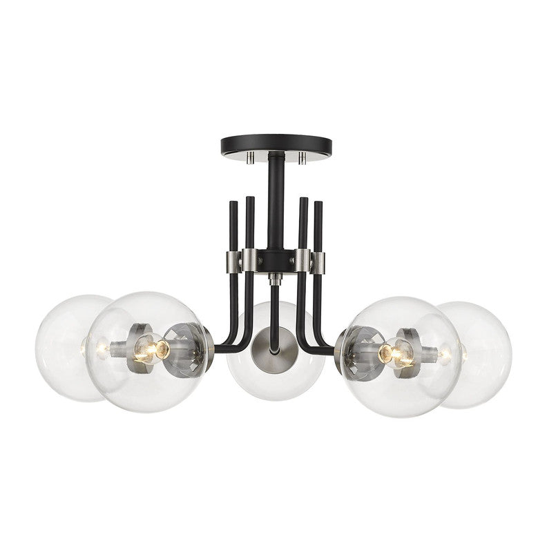 Z-Lite 477-5SF - Parsons 5 Light 27" Flush Mount