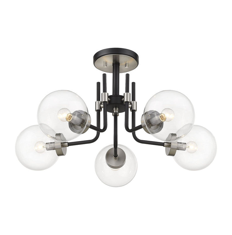 Z-Lite 477-5SF - Parsons 5 Light 27" Flush Mount