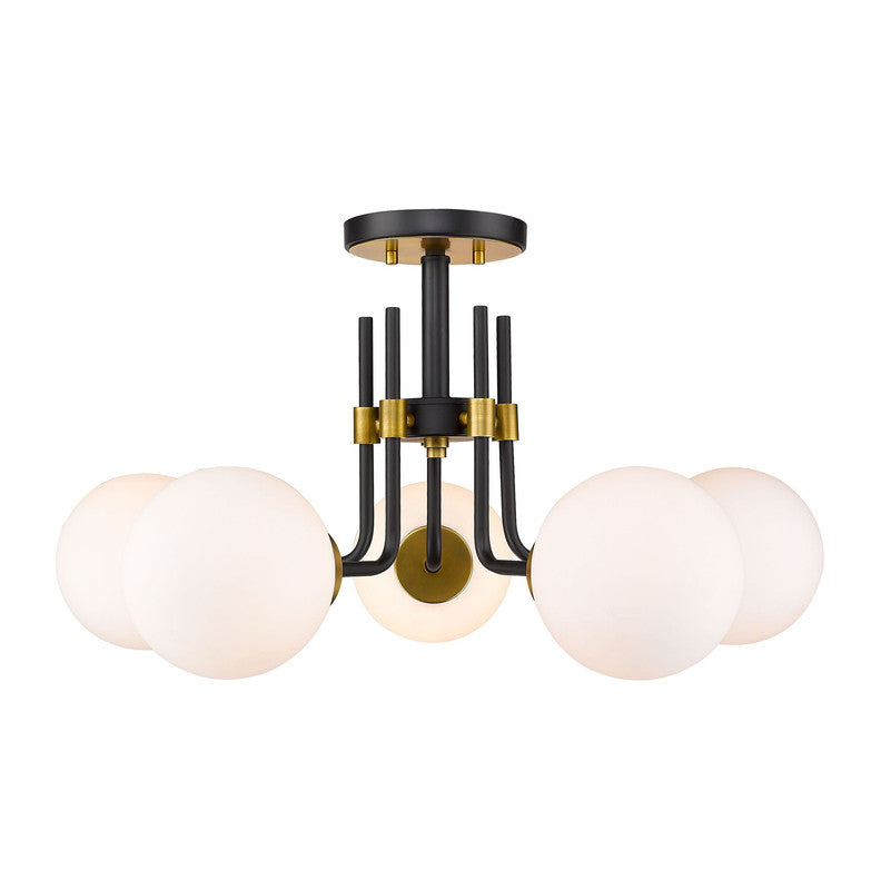 Z-Lite 477-5SF - Parsons 5 Light 27" Flush Mount