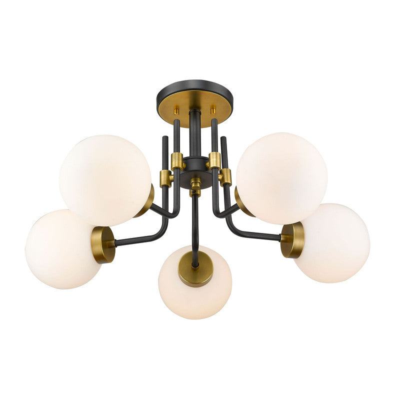 Z-Lite 477-5SF - Parsons 5 Light 27" Flush Mount