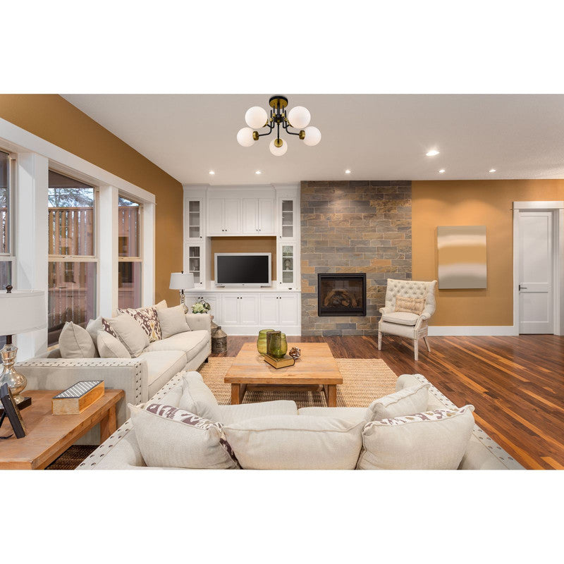 Z-Lite 477-5SF - Parsons 5 Light 27" Flush Mount