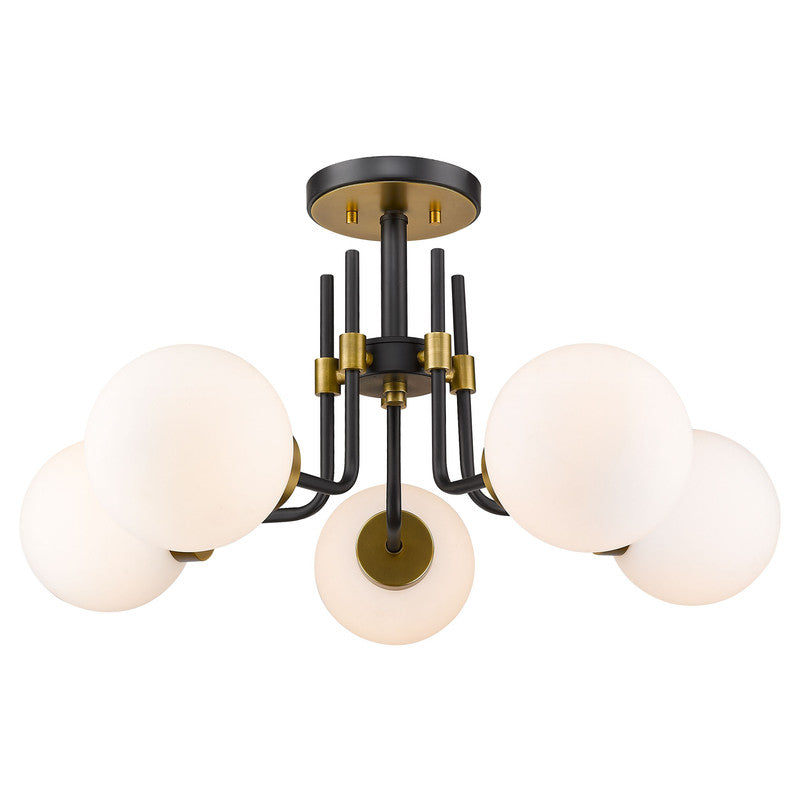 Z-Lite 477-5SF - Parsons 5 Light 27" Flush Mount