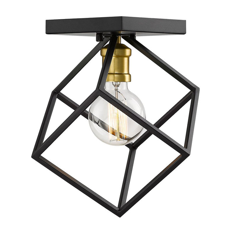 Z-Lite 478F - Vertical 1 Light 10" Flush Mount