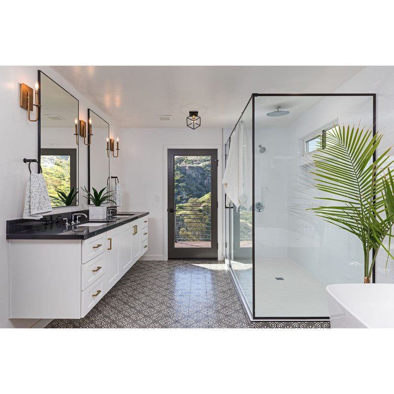 Z-Lite 478F - Vertical 1 Light 10" Flush Mount