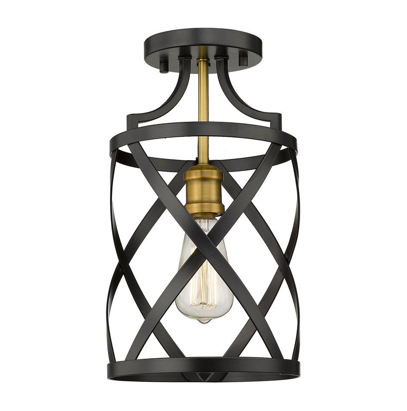 Z-Lite 481F1 - Malcalester 1 Light 8" Flush Mount