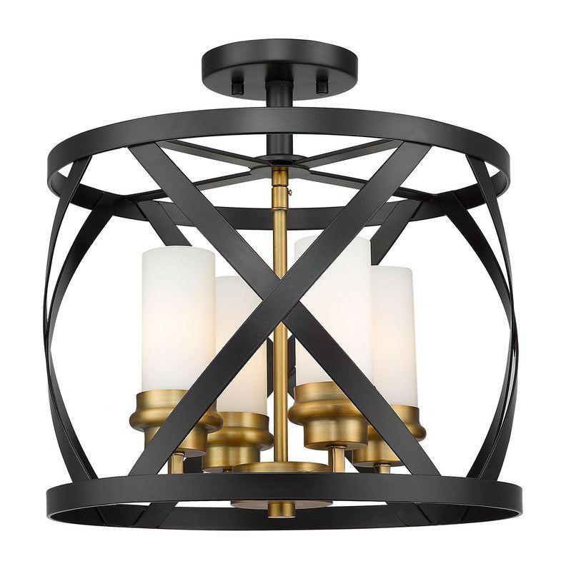 Z-Lite 481SF15 - Malcalester 4 Light 15" Flush Mount