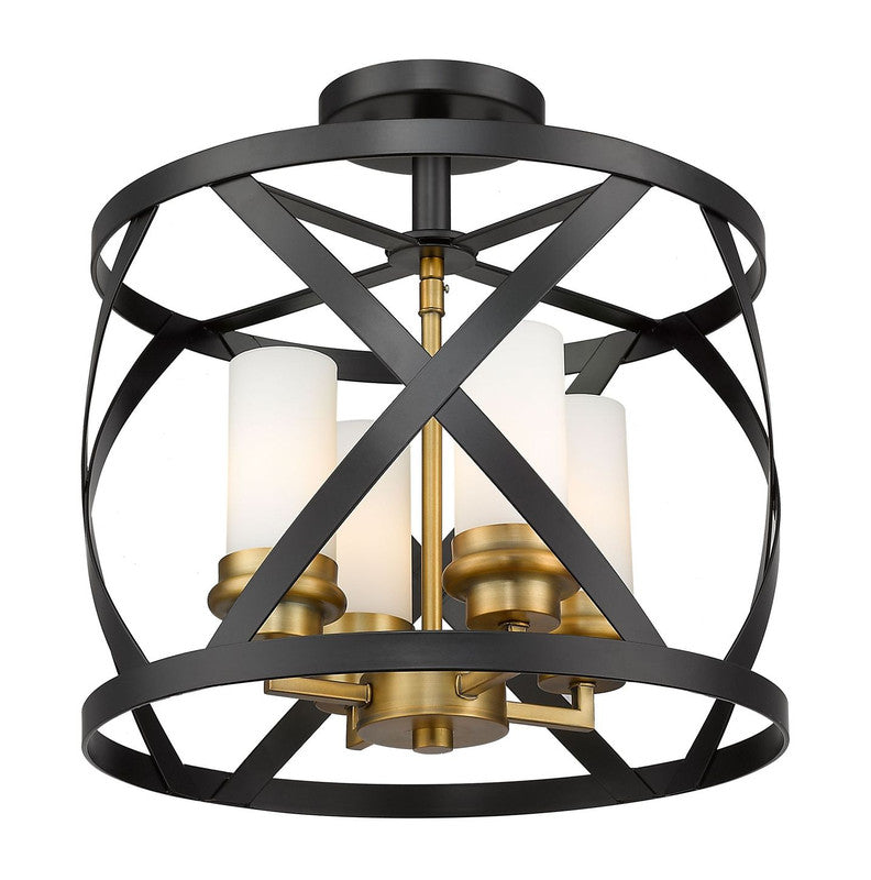 Z-Lite 481SF15 - Malcalester 4 Light 15" Flush Mount