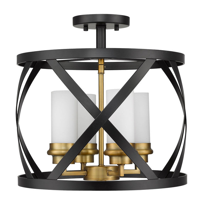 Z-Lite 481SF15 - Malcalester 4 Light 15" Flush Mount