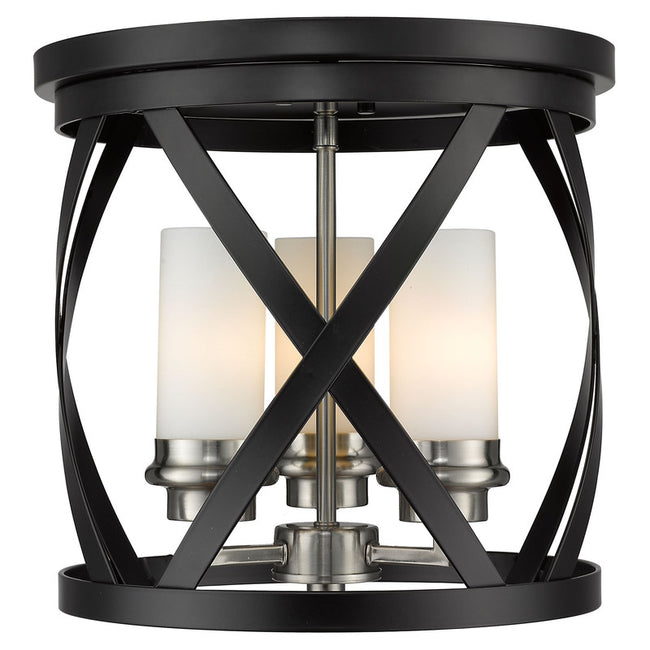 Z-Lite 481F13 - Malcalester 3 Light 13" Flush Mount