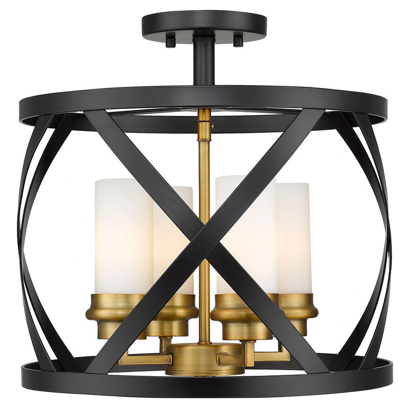 Z-Lite 481SF15 - Malcalester 4 Light 15" Flush Mount