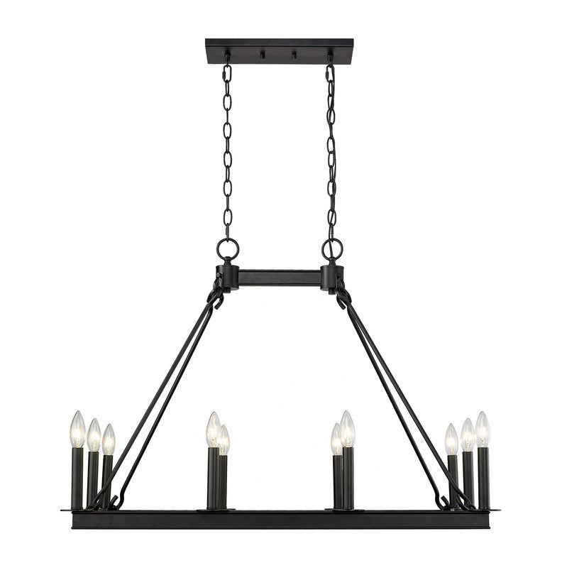 Z-Lite 482-10L - Barclay 10 Light 34" Chandelier