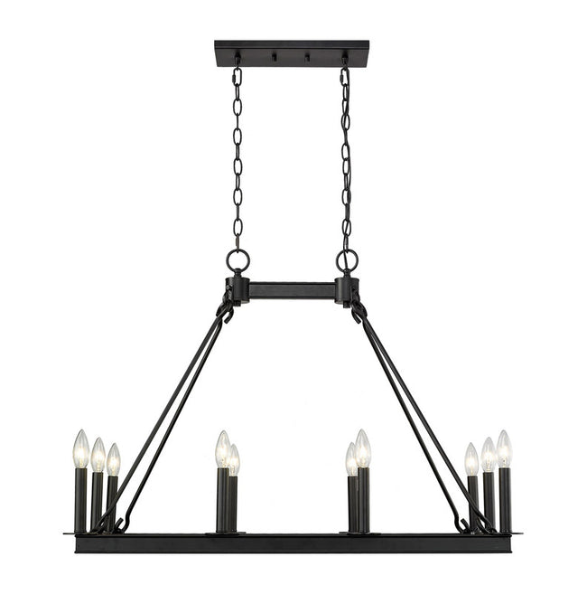 Z-Lite 482-10L - Barclay 10 Light 34" Chandelier