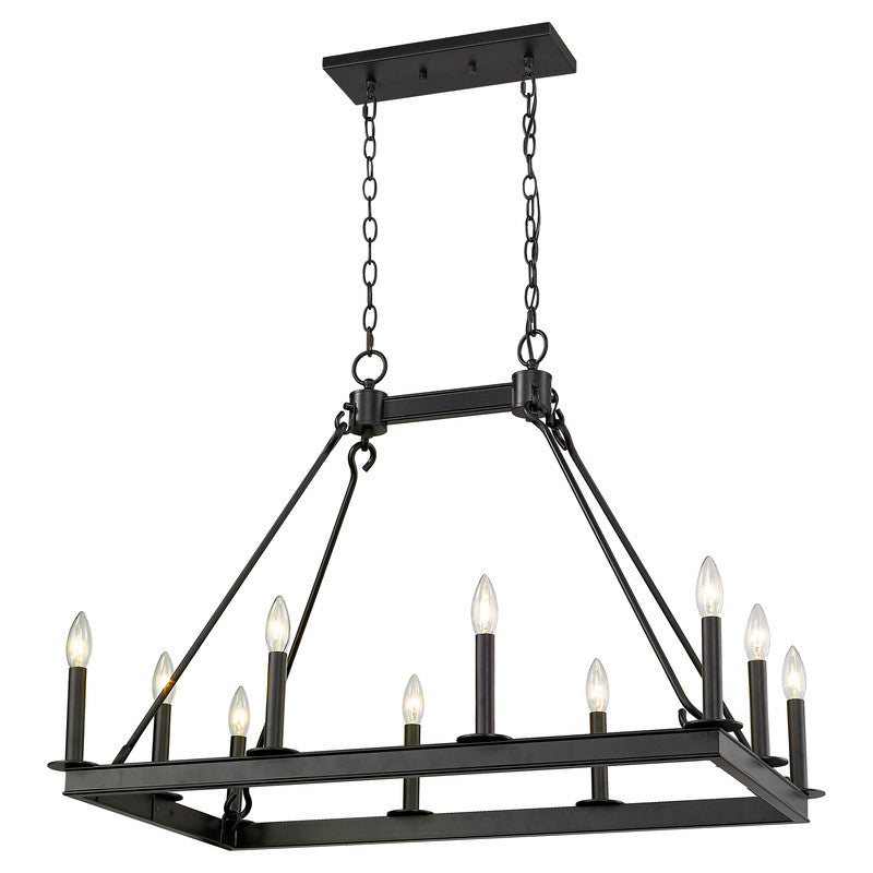Z-Lite 482-10L - Barclay 10 Light 34" Chandelier