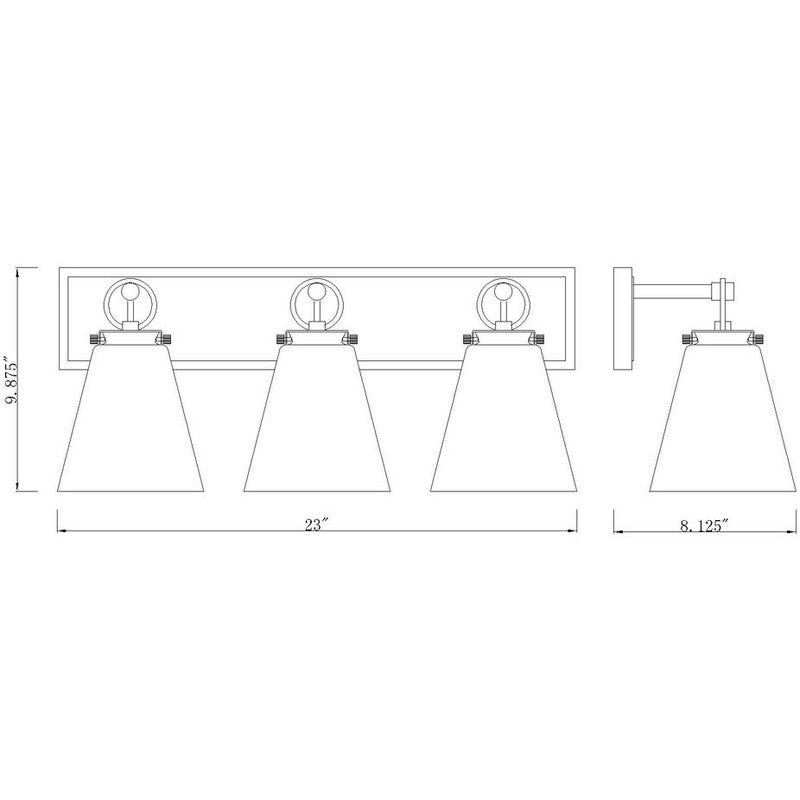Z-Lite 483-3V - Harper 3 Light 23" Vanity Light