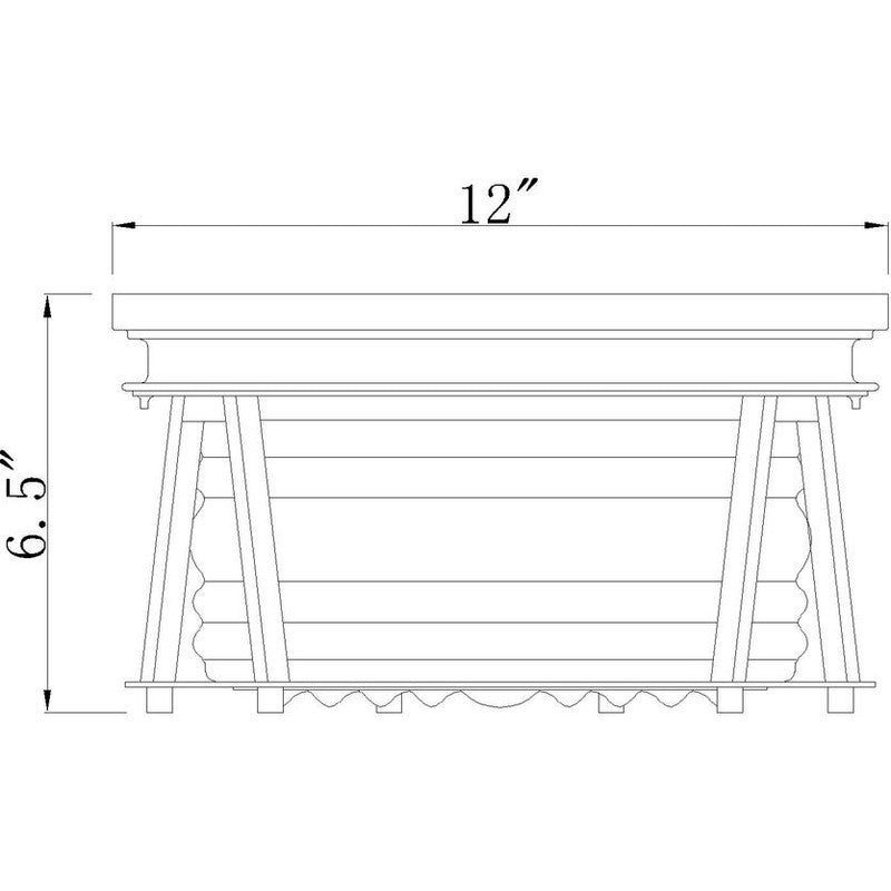 Z-Lite 491F2 - Cape Harbor 2 Light 12" Flush Mount