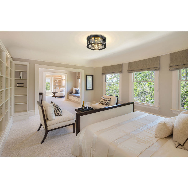 Z-Lite 491F3 - Cape Harbor 3 Light 16" Flush Mount