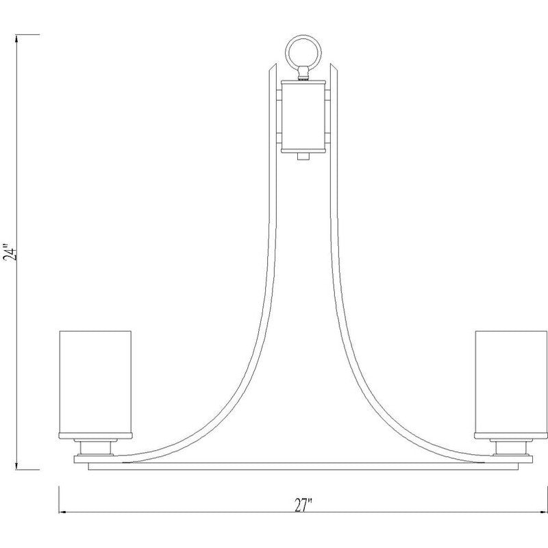 Z-Lite 492-5 - Beckett 5 Light 27" Chandelier