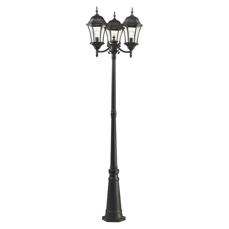 522MP3 - Wakefield 3 Light 25" Post Mount