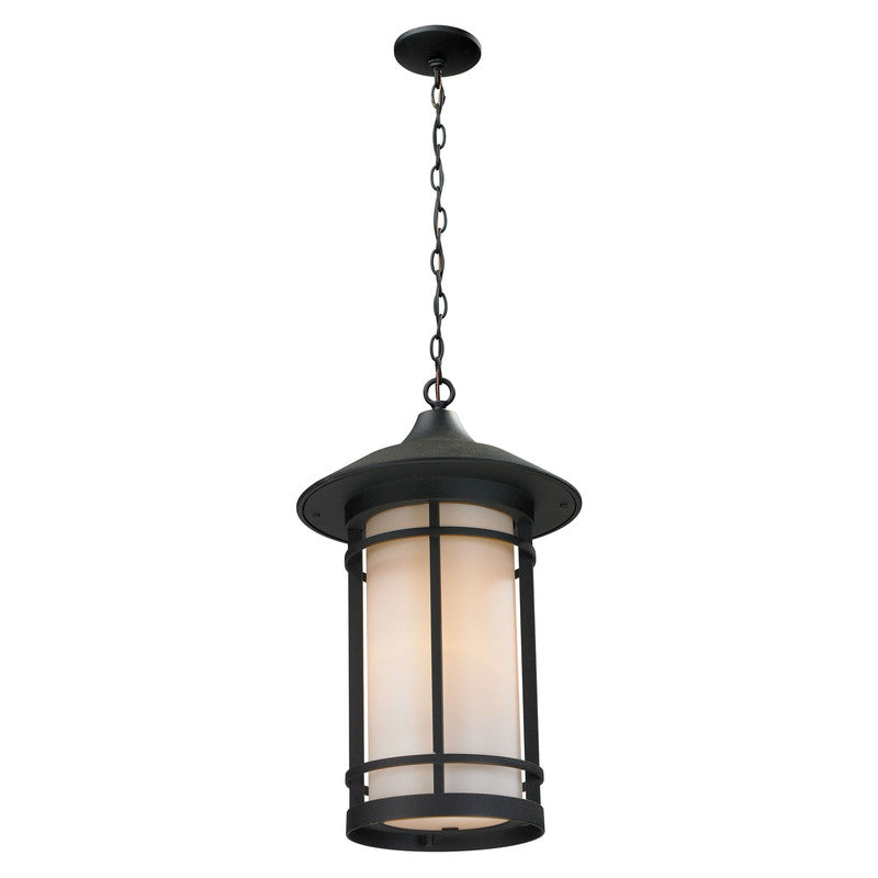 Z-Lite 527CHM-BK - Woodland 1 Light 8" Pendant